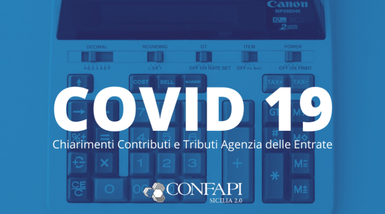 Scopri di più sull'articolo COVID-19: Agenzia delle Entrate e sospensione dei versamenti tributari e contributivi