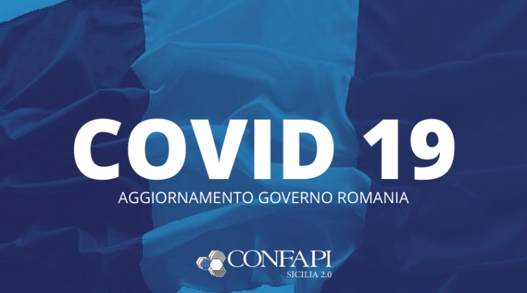 Scopri di più sull'articolo COVID-19: aggiornamento dal Governo della Romania e adempimenti