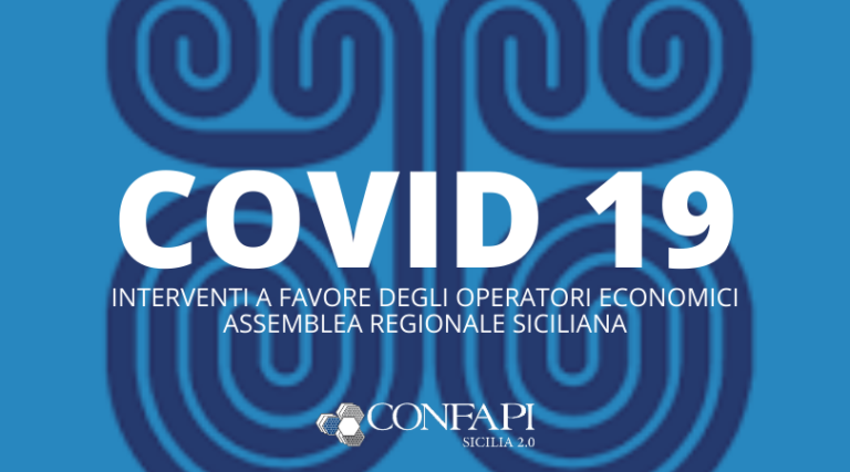 Scopri di più sull'articolo COVID-19: interventi a favore degli operatori economici nel Disegno di Legge di Stabilità Regionale 2020-2022