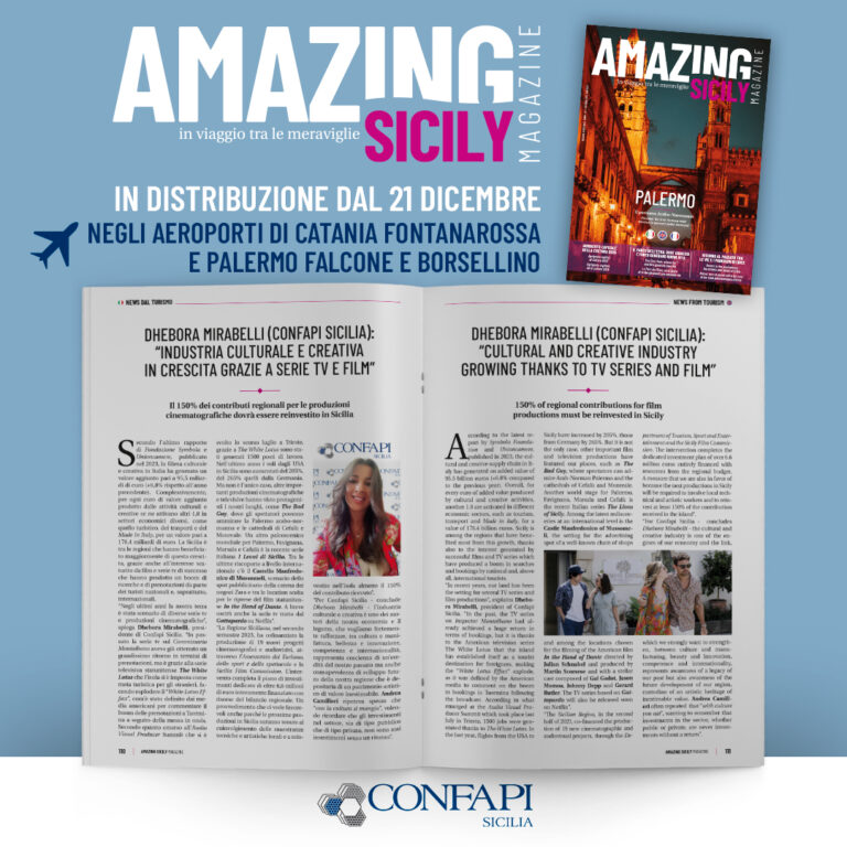 Scopri di più sull'articolo Confapi Sicilia presente su Amazing Sicily Magazine, in distribuzione negli aeroporti siciliani