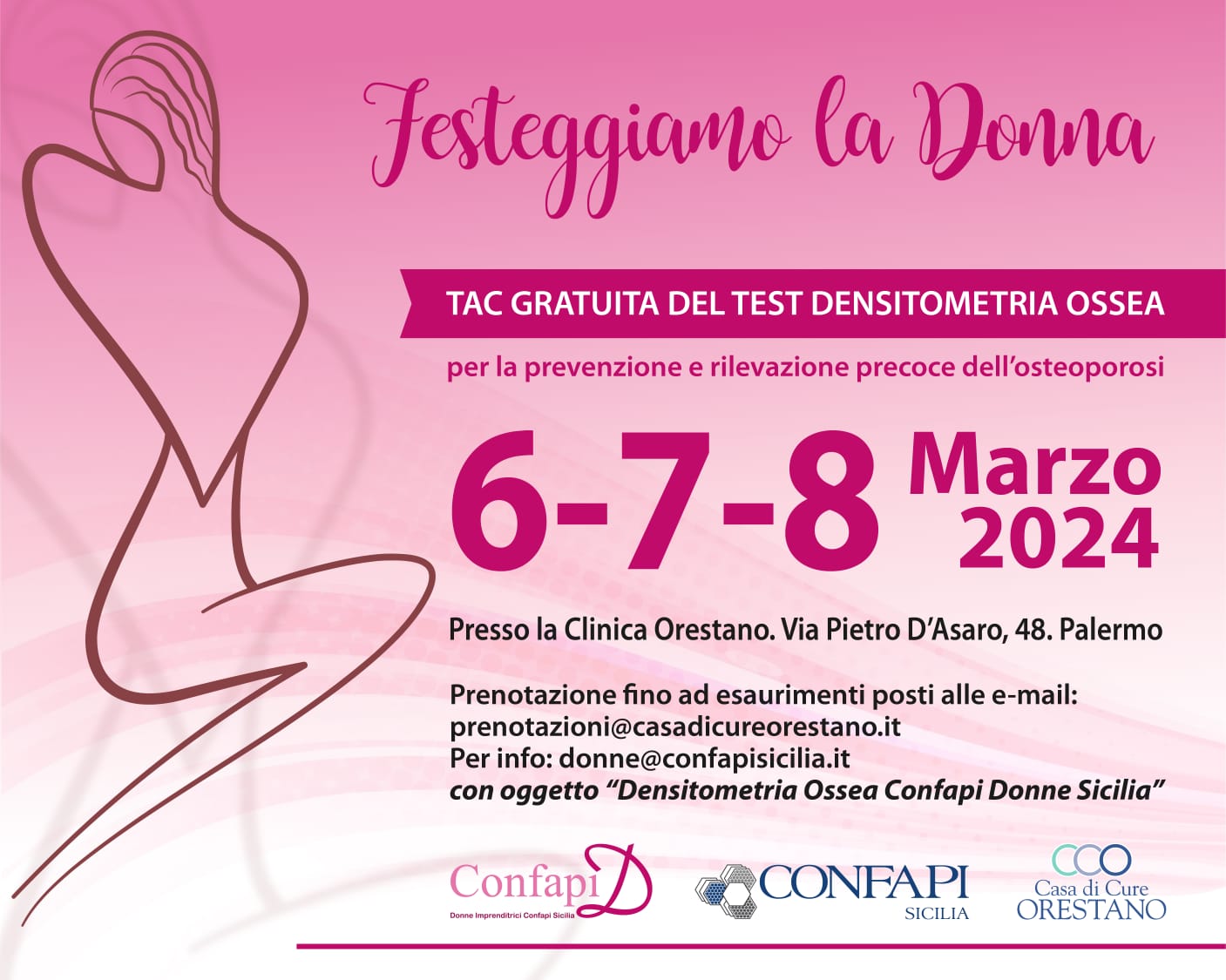 Al momento stai visualizzando Il 6, 7 e 8 marzo, in occasione della giornata internazionale della donna, Confapi Donne Sicilia offre un’iniziativa dedicata al benessere delle donne Confapi