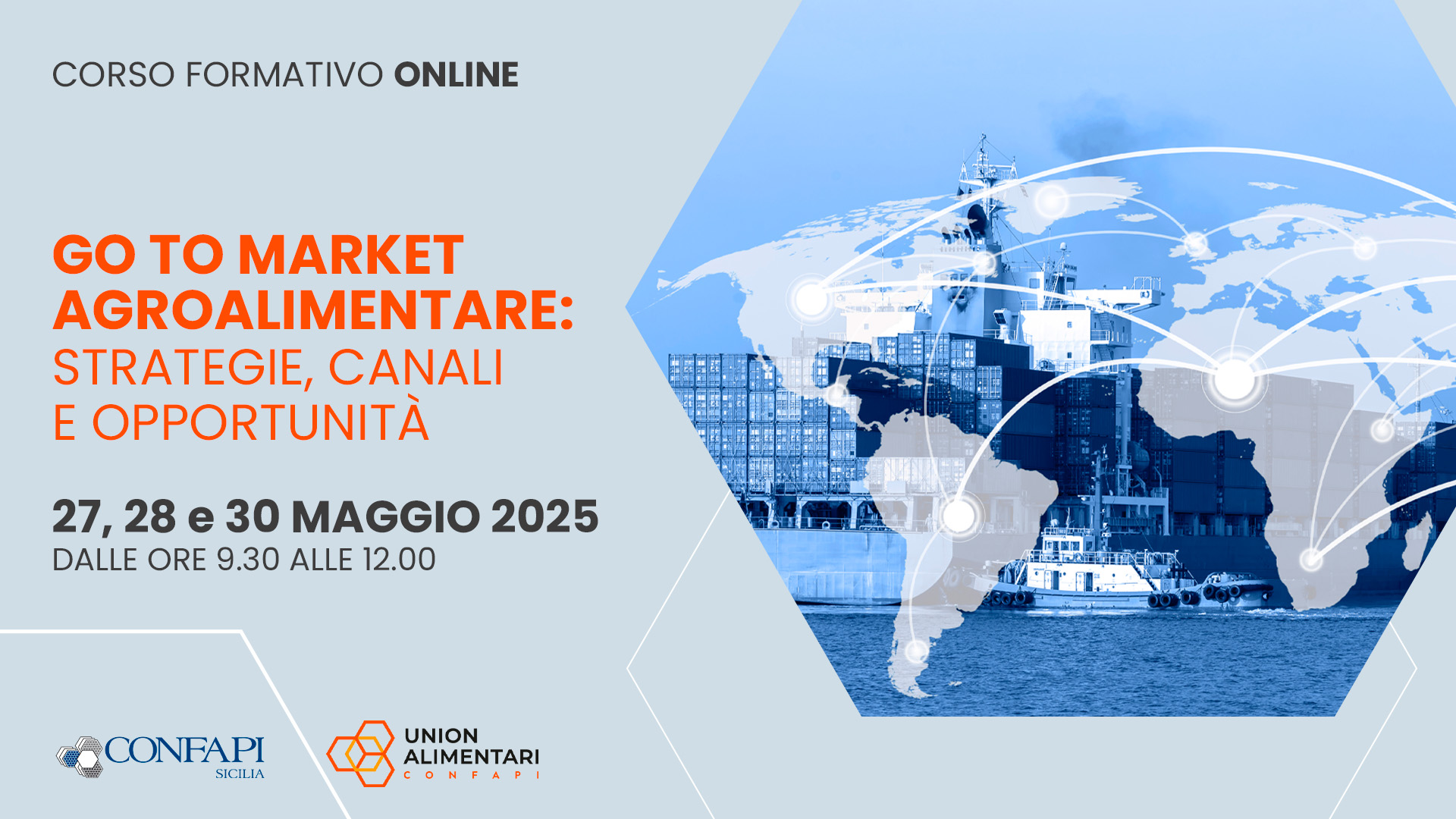 Al momento stai visualizzando Formazione online per le imprese agroalimentari: focus su strategie commerciali e mercati esteri a cura di Unionalimentari Confapi