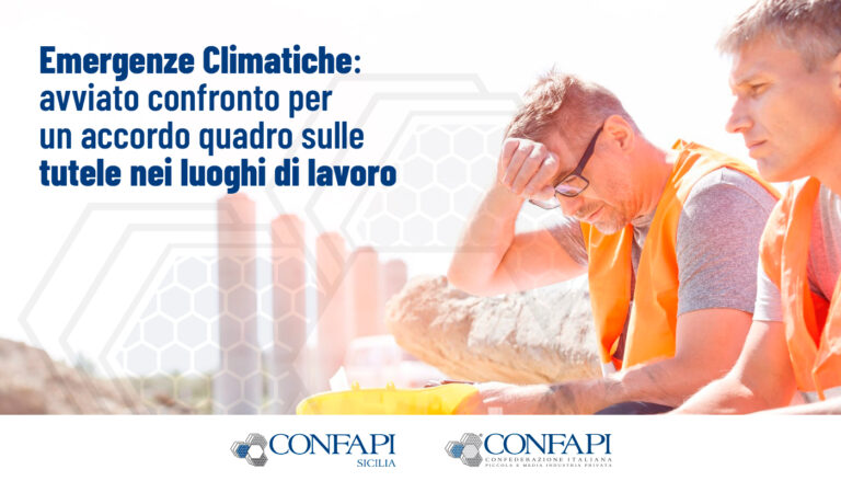 Scopri di più sull'articolo Emergenze Climatiche: avviato confronto per un accordo quadro sulle tutele nei luoghi di lavoro