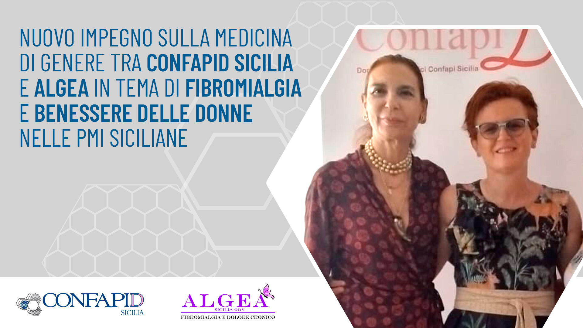 Al momento stai visualizzando Fibromialgia e medicina di genere: siglato il protocollo d’intesa tra Algea Sicilia ConfapiD Sicilia