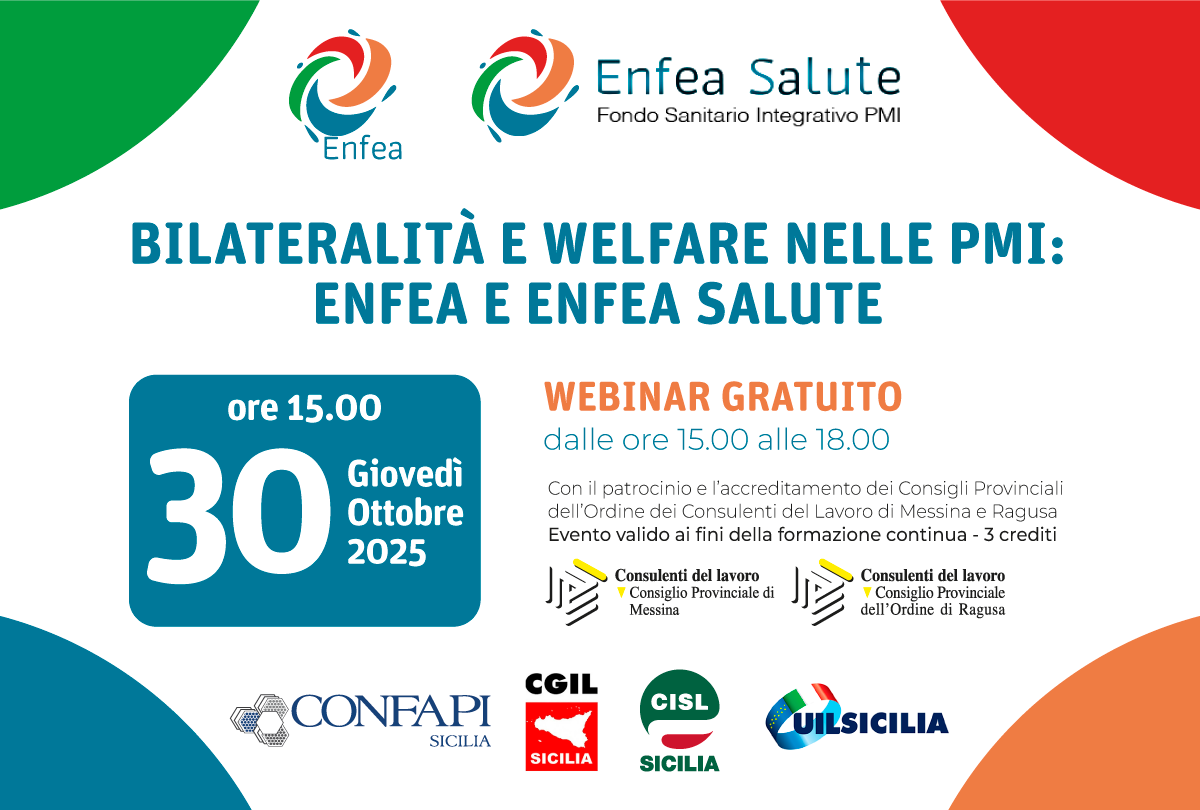 Al momento stai visualizzando Opportunità per le PMI siciliane | Evento Enfea ed Enfea Salute | 30 ottobre 2025