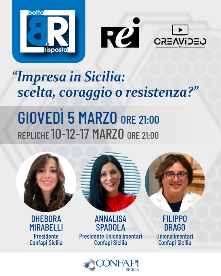Scopri di più sull'articolo Confapi Sicilia sarà presente al programma tv Botta e Risposta