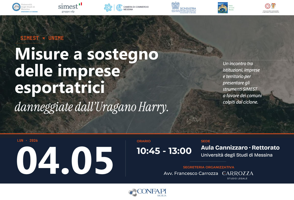 Al momento stai visualizzando Imprese esportatrici, a Messina confronto sulle misure di sostegno dopo l’uragano Harry