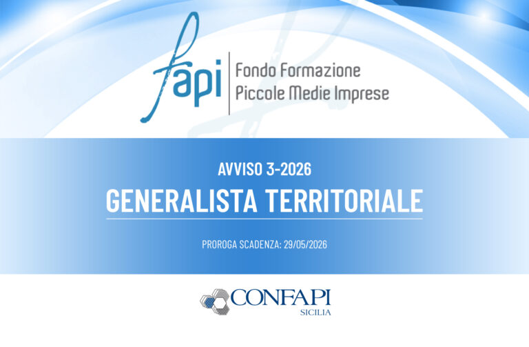 Scopri di più sull'articolo FAPI, prorogata la scadenza dell’Avviso 3-2026 “Generalista Territoriale”