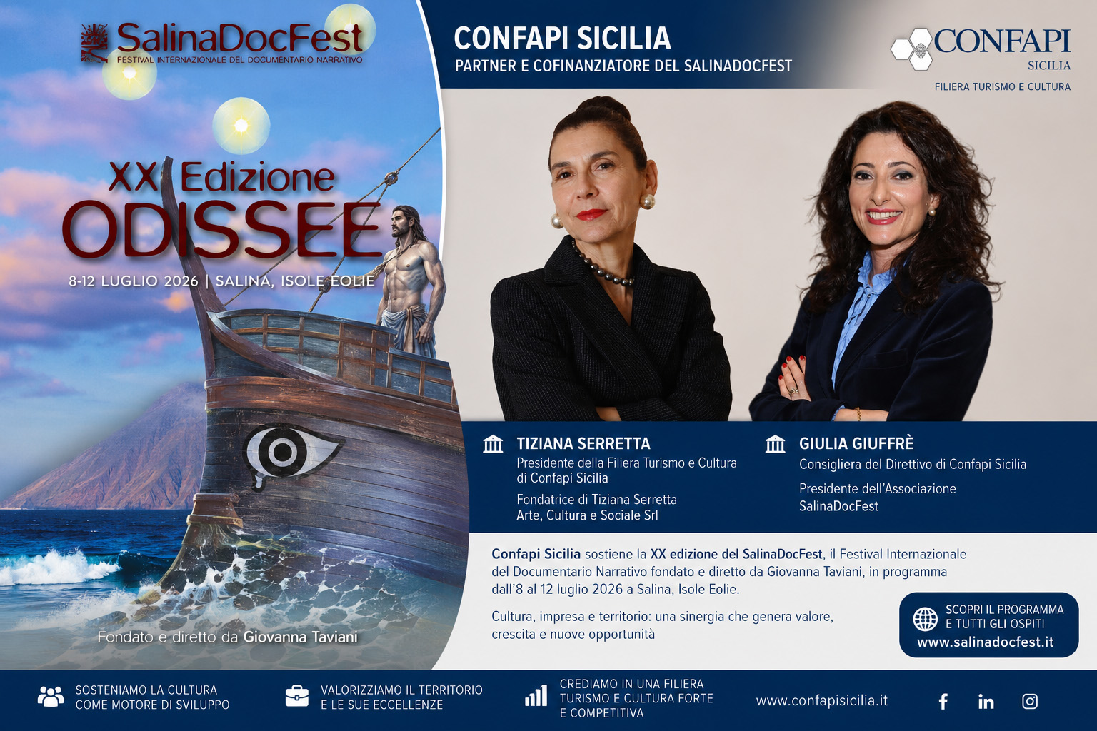 Al momento stai visualizzando Confapi Sicilia partner del SalinaDocFest: cultura e impresa insieme per lo sviluppo del territorio