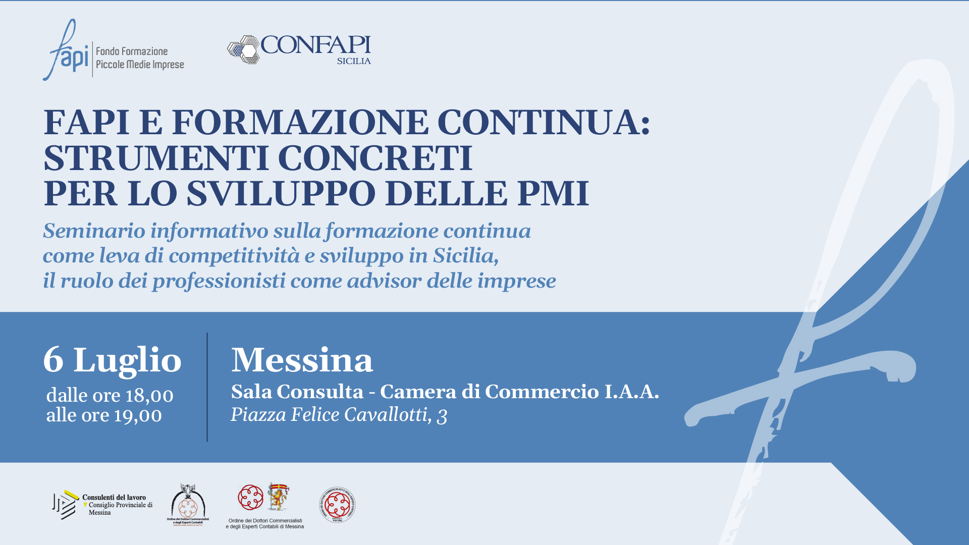 Al momento stai visualizzando La formazione continua come leva di competitività: incontro con FAPI e CONFAPI Sicilia