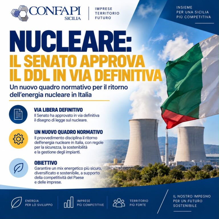 Scopri di più sull'articolo Nucleare, via libera definitivo del Senato al disegno di legge delega