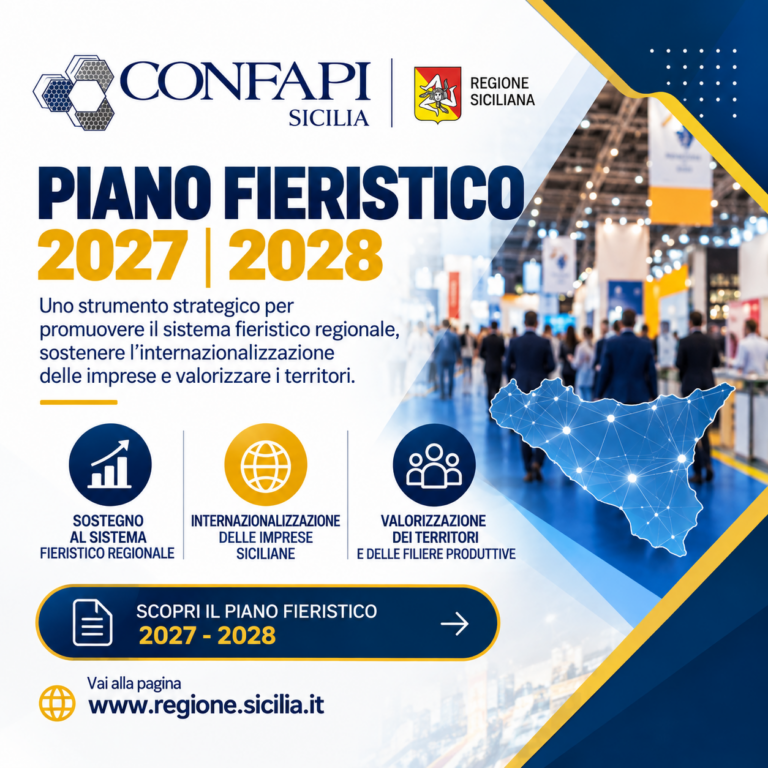 Scopri di più sull'articolo Piano Fieristico 2027-2028, la Regione Siciliana punta su imprese e internazionalizzazione