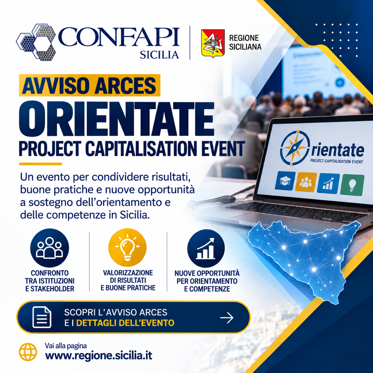 Al momento stai visualizzando Progetto ORIENTATE, un evento per valorizzare risultati e buone pratiche sull’orientamento