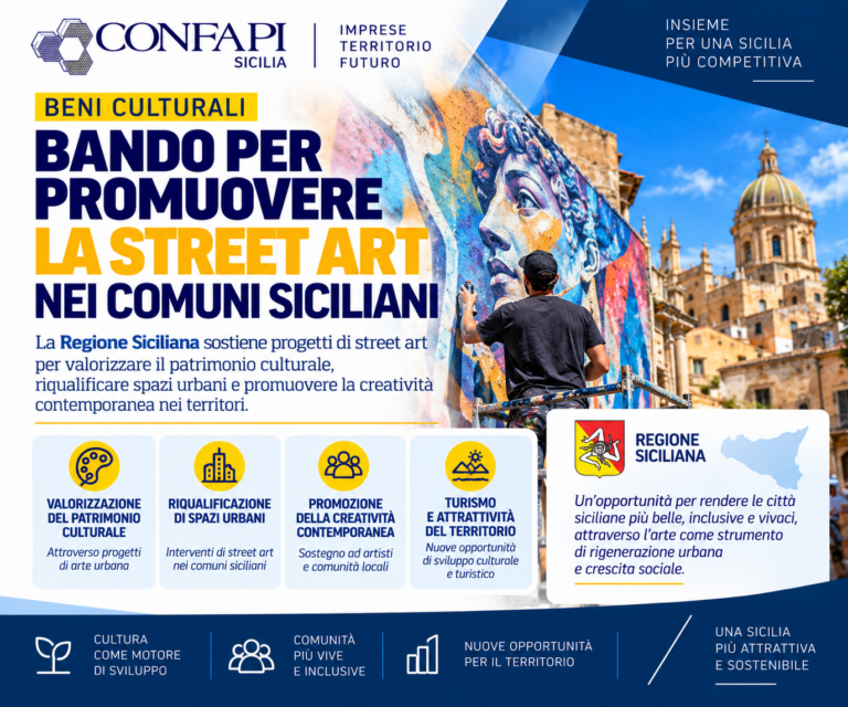 Scopri di più sull'articolo Beni culturali, bando regionale per promuovere la street art nei Comuni siciliani